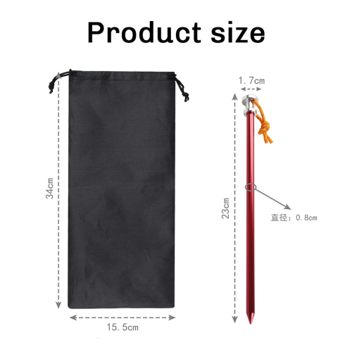 12 picchetti per tenda da esterno da 23 cm con custodia antivento C 2