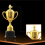 Taça Troféu de Ouro de 9 Polegadas para Competições de Reuniões Esportivas Vencedor de Futebol Te 6