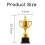 Taça Troféu de Ouro de 9 Polegadas para Competições de Reuniões Esportivas Vencedor de Futebol Te 3