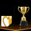 Taça Troféu de Ouro de 9 Polegadas para Competições de Reuniões Esportivas Vencedor de Futebol Te 7