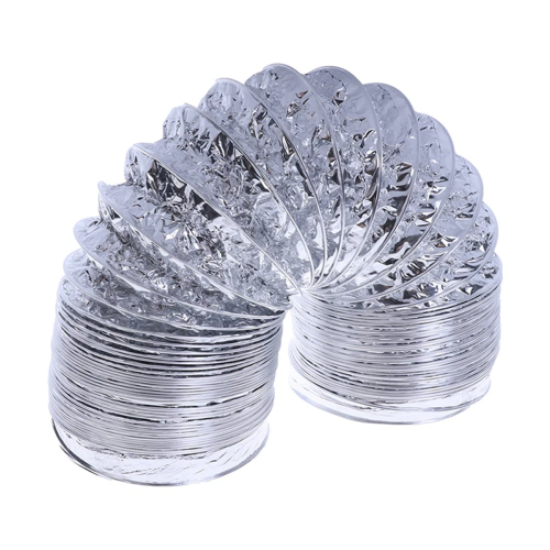 Novo tubo de ventilação de 4 polegadas e 100 mm, tubo de alumínio de PVC, mangueira de ar flexível 2