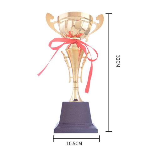 Taça de troféu de ouro de 12,6 polegadas para competições de futebol esportivas 2