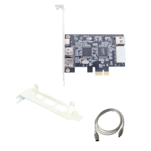 PCI-E 1X IEEE 1394A 4 Port(3+1) Firewire Card Adap