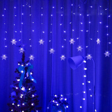 (Purple) Christmas String Fairy Curtain Lights Party Decor