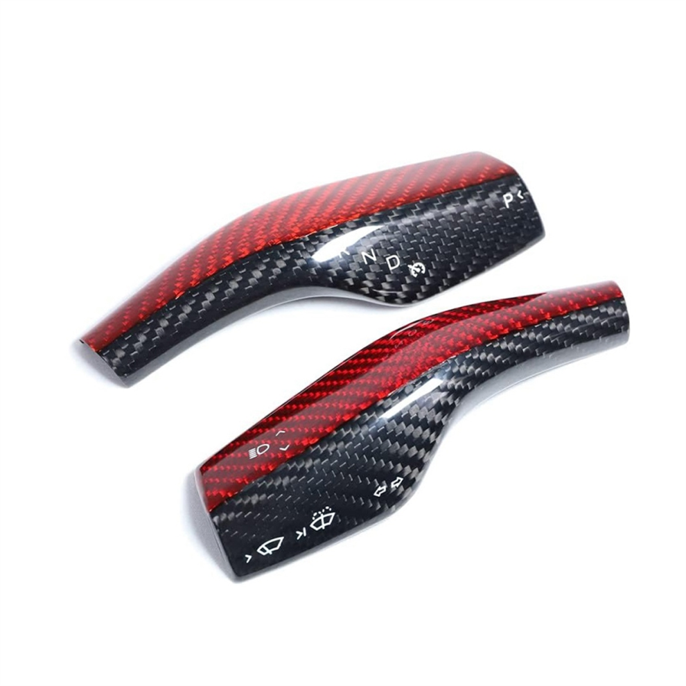 2Pcs Car Real Carbon Fiber Steering Rod Decorative 4854170144653