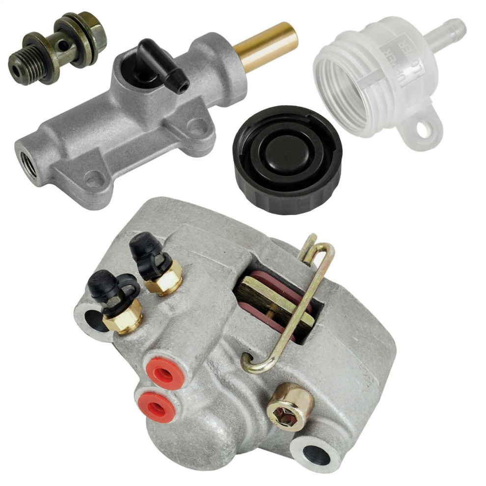 Rear Brake Caliper W/ Master Cyl Fluid Reservoir F Silver 4854170146770