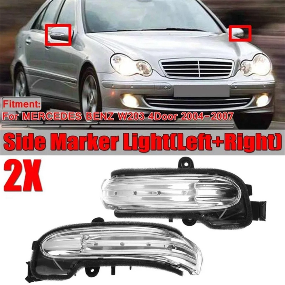 Left+Right Reversing Turn Signal Rearview Mirror S 4852609875192