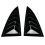 For 2024+ Rear Side Window Louvers Air Vent Scoop 1