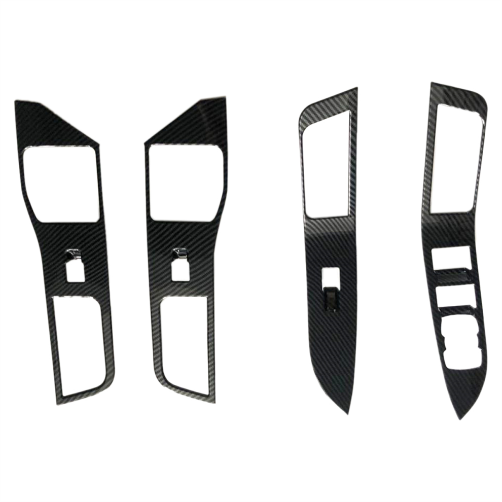 Car Door Window Lift Panel Cover Trim Carbon Fiber 4852609808510