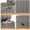 31GAL  Resin Deck Box, Lockable Patio Outdoor Storage Box - Grey 4