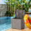 31GAL  Resin Deck Box, Lockable Patio Outdoor Storage Box - Grey 6