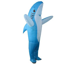 Inflatable Shark Costume Adult Giant Blow Up Fancy Dress Party