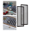 2-pack 4x10 svart golvventilationsnät - silikonmagnetisk luft 6