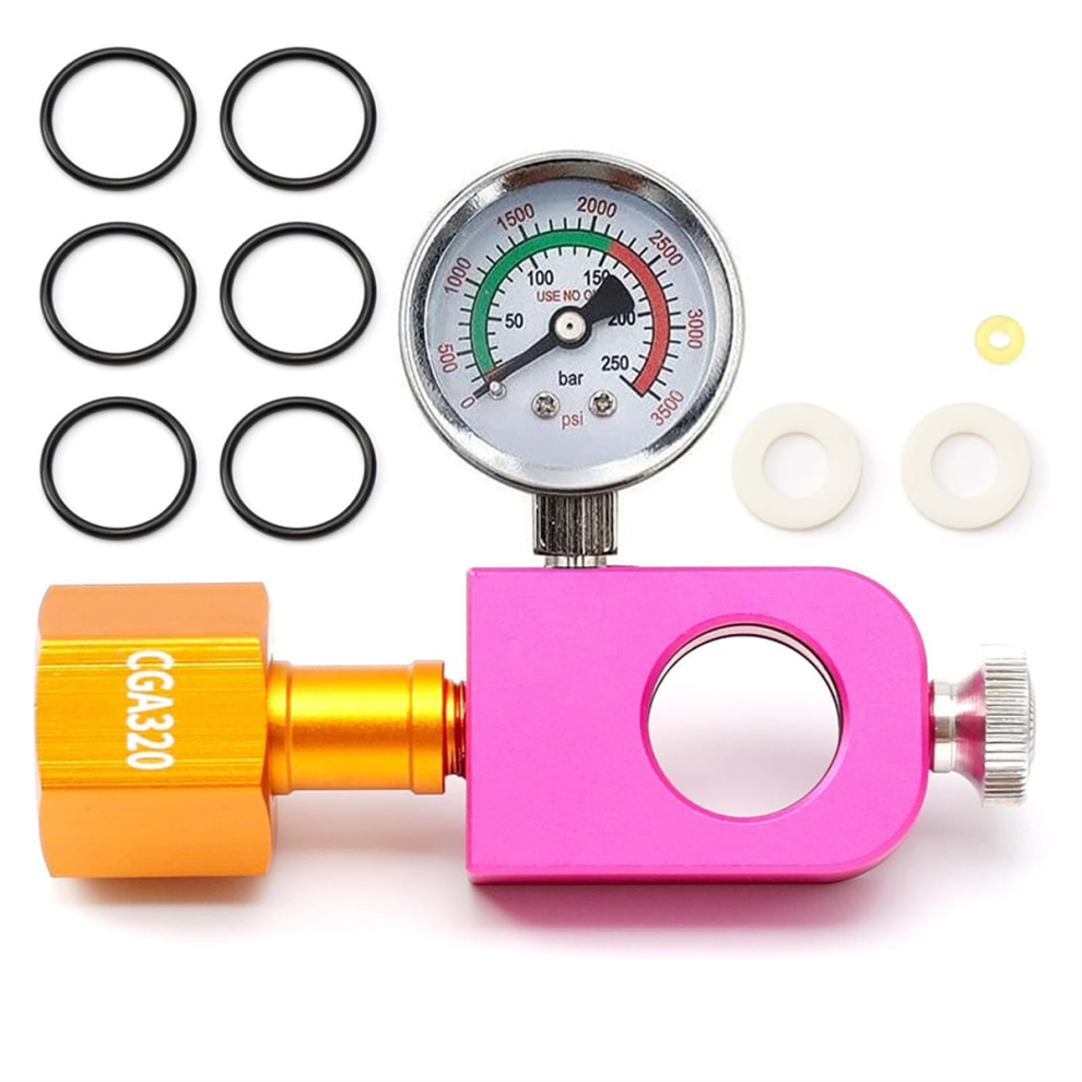 Co2 Refill Adapter For Soda, Filling With Pressure Gauge And Release V 4852641435835
