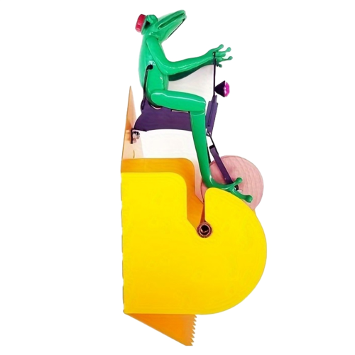 Creatives Frog Riding Unicycle Wall Mounted Paper Roll Holder - Unique 1