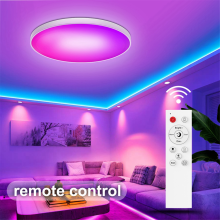 Okos mennyezeti lámpa Wifi Bluetooth távirányítóval RGBW fényerő-szabályozással, színhőmérséklettel