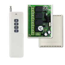 Δέκτης μονάδας ρελέ 433MHz 12V 24V + ασύρματος πομπός RF εμβέλειας 1000M
