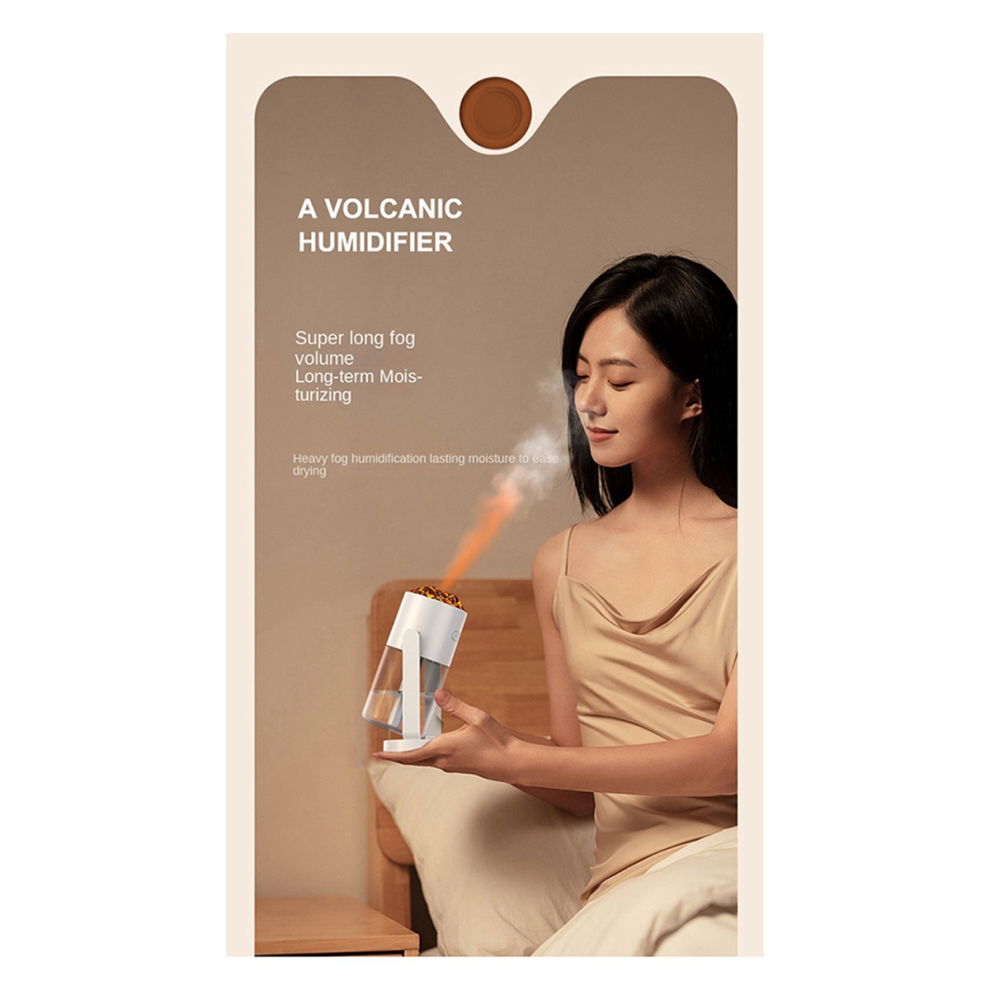 Draagbare Desktop Luchtbevochtiger Voor Thuis Mini Luchtreiniger Simulatie Van De F-image