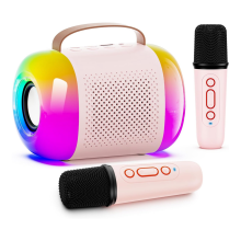 Mini karaoke zariadenie pre deti a dospelých, prenosný Bluetooth reproduktor s...