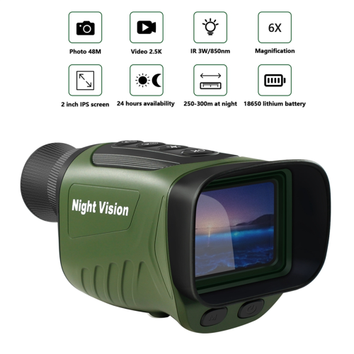 Ψηφιακό μονοκιάλι νυχτερινής όρασης 40MP 2.5K υπέρυθρο τηλεσκόπιο 6X οπτικό