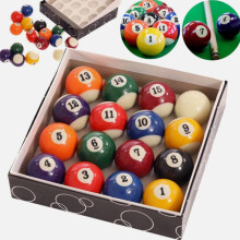 Full Size Regulation 16 Spots & Stripes Pool Ball Set 2" Billiard Ball