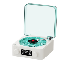 KW03 Retro Vinyl Record Speaker RGB Wireless Bluetooth 5.0 Turntable P