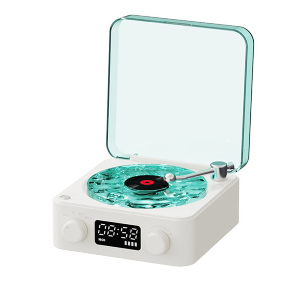 Kw03 Retro Vinyl Record Speaker Rgb Wireless Bluetooth 5.0 Turntable P 4852641439765