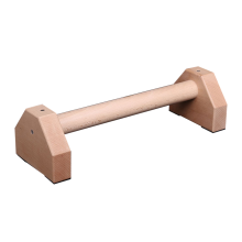 Soporte para flexiones de madera con base antideslizante para ejercicios en casa