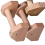 Push-Up Stand Wood Pushup Bars Non-Slip Base Exercise Home Workout Equ 3