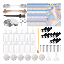 Automotive Kit with 12 Square Headcar Vent Clips, 1 Oz Needle Tip Glue