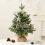 Mini Desktop Christmas Tree Atmosphere Decoration Rotating Music Box H 3