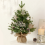 Mini Desktop Christmas Tree Atmosphere Decoration Rotating Music Box H 4