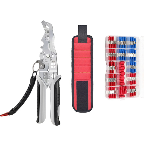 Set de scule pentru cabluri, dezizolator multifuncțional pentru cot cu breloc cu arc 1