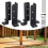 4Pcs Adjustable Deck Post Anchor Base Brackets Fence for Pergola Raili 5