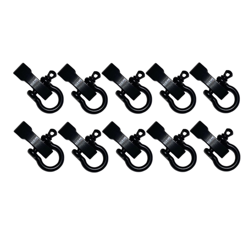 10 set metallbåge, paraplyspänne i legering, justerbar D-spänne 1