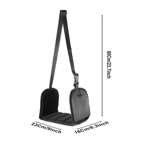 Airplane Foot Hammock, Rest for Under Desk At Work, Length Adjustable 2