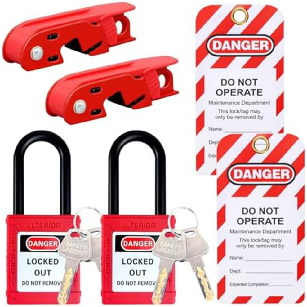 Circuit Breaker Lockout Set, Lockout, Tagout Tag, For Standard Single 4852641447876