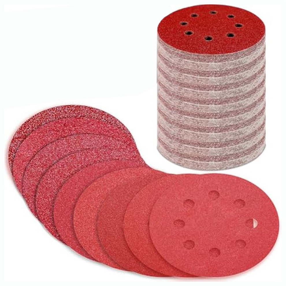 Photos - Power Tool Accessory 170Pcs 5 Inch Sanding Discs 8 Hole Hook and Loop 40 60 80 120 180 240