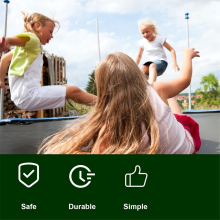 stk. 15 fot trampolinenettsnorer, reservedeler for gjerdesikring