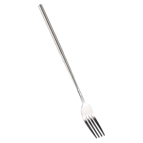 Garfos extensíveis, garfos telescópicos de aço inoxidável para churrasco de 8,7 a 25,4 polegadas 2