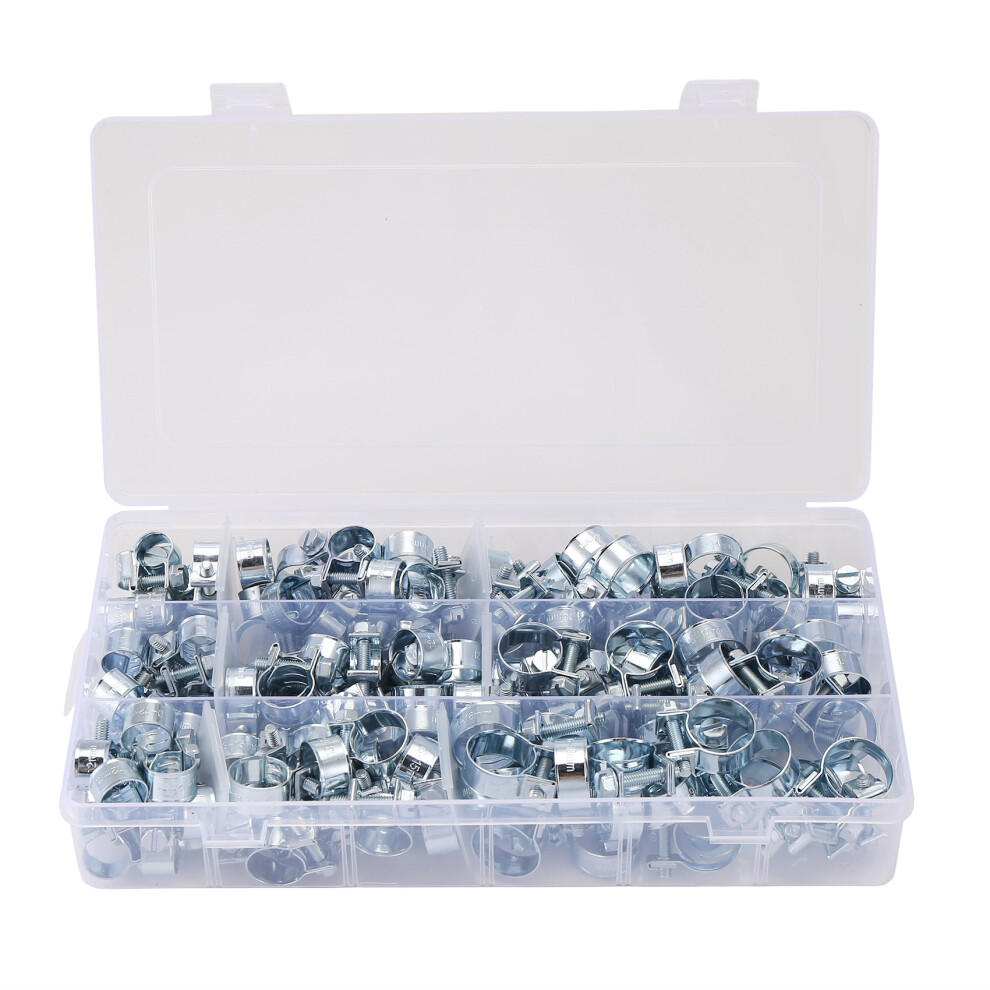 135Pcs Hose Clamp Double Ears 8-18Mm Worm Drive Fuel Water Pipe Clamps 4852641458834