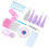 11 in 1 Paper Quilling Border Tools Kit Crafts Crimper Comb Ruler Pins 6