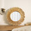 Gothic Retro Decorative Mirrors Nordic Princess Round Macrame Handicra 3