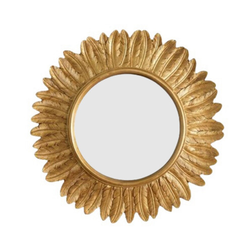 Gothic Retro Decorative Mirrors Nordic Princess Round Macrame Handicra