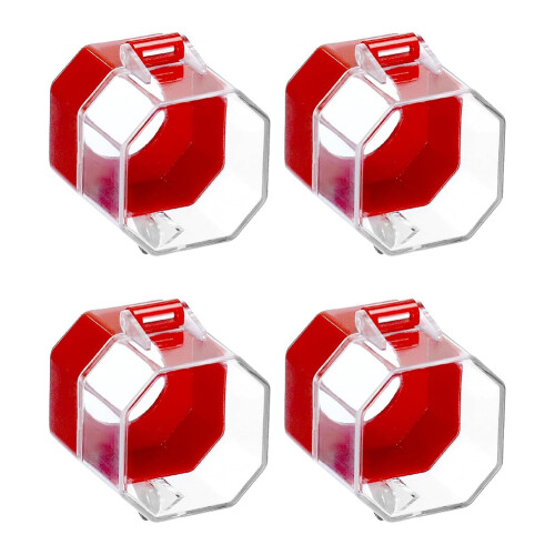 Emergency Stop Button Cover, 4 Pack Plastic Switch Cover Protector, To