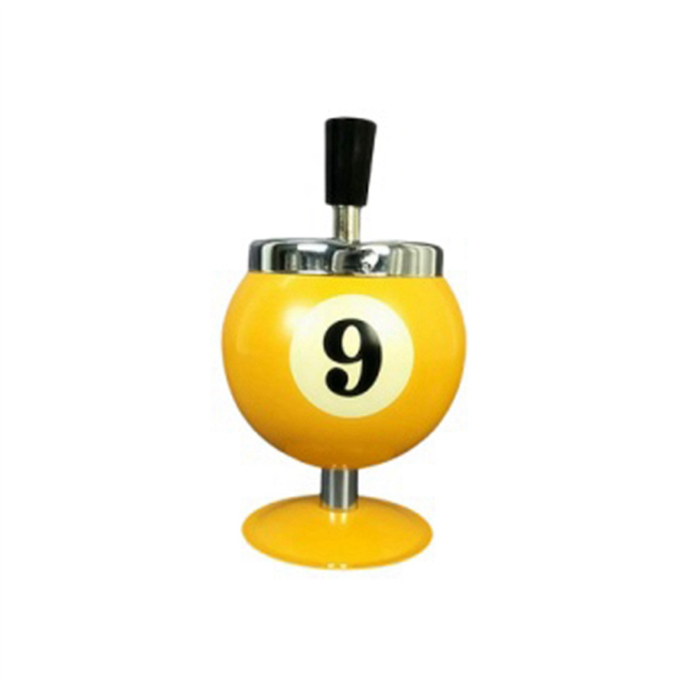 Cenicero PortáTil De Metal Con DiseñO De Bola De Billar Para Casa De Alta Calidad-image