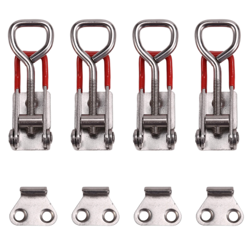 4PCS Adjustable Toolbox Case Metal Toggle Latch Catch Clasp Quick Rele 1
