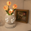 Φωτιστικό γραφείου Tulip Night Light με τεχνητό λουλούδι και βάζο με κοπτικό USB Ch 4