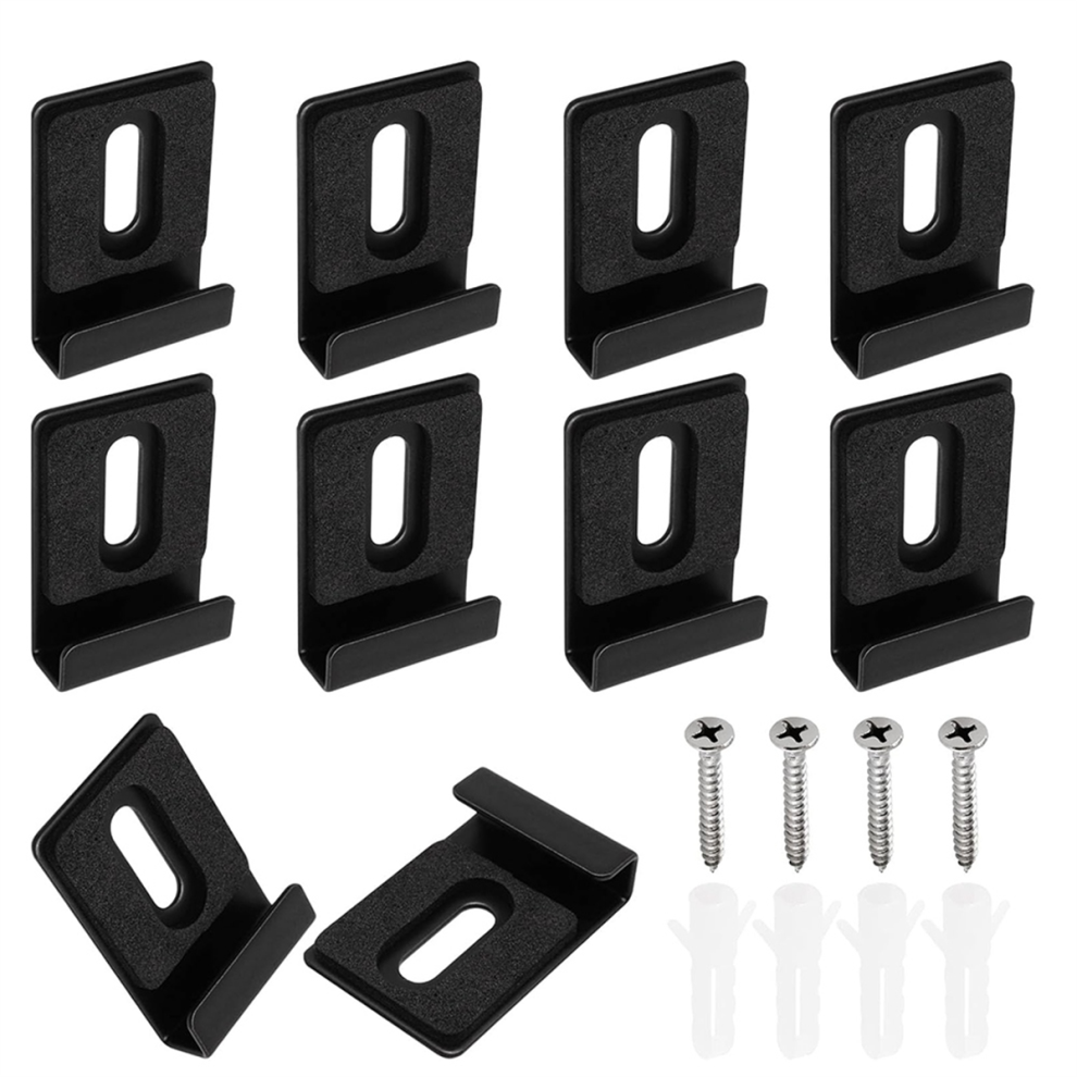 10Pcs Heavy Duty Mirror Hanging Kit, Mounting Hardware Clips For Wall 4852641467386