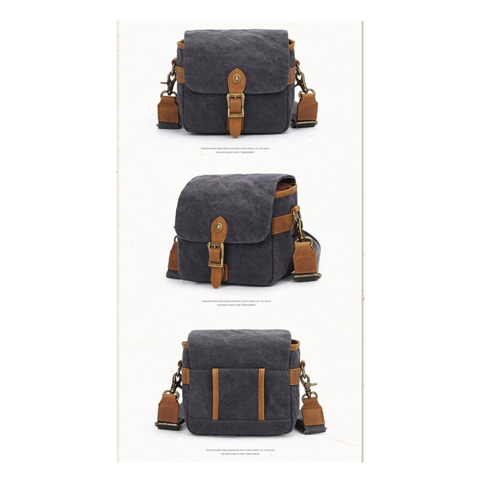Leinwand Slr Kamera Tasche Mini Einzelnen Messenger Taschen Wasserdicht-image
